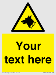 Custom Warning: Guard dog